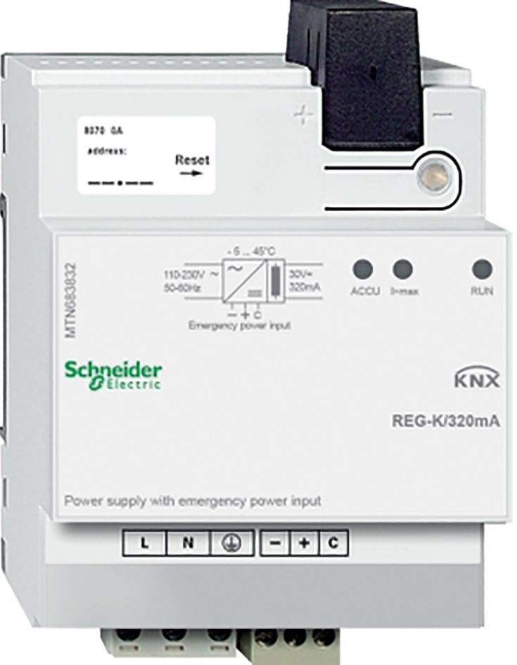 Spannungsversorgung KNX REG 4TE 320mA LED m.LED-Anz