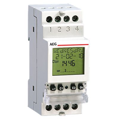 Schaltuhr digi 115-230VAC 1kan 2TE BT REG 24h Prog Bluetooth 24 h Programm