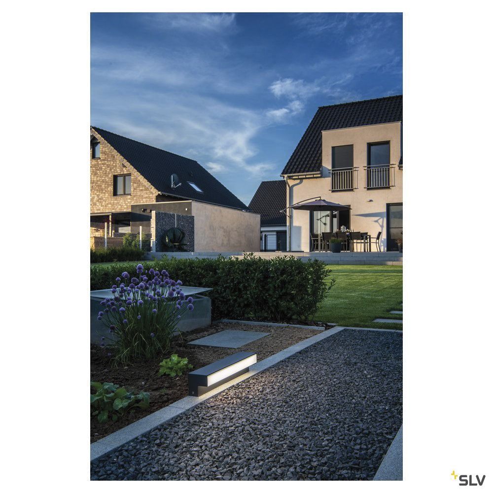 LED-Pollerleuchte 11,5W IP65 3000-4000K 800lm 1LED anth Alu Kst_opal
