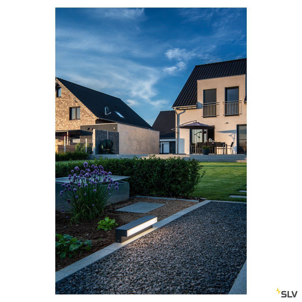 LED-Pollerleuchte 11,5W IP65 3000-4000K 800lm 1LED anth Alu Kst_opal