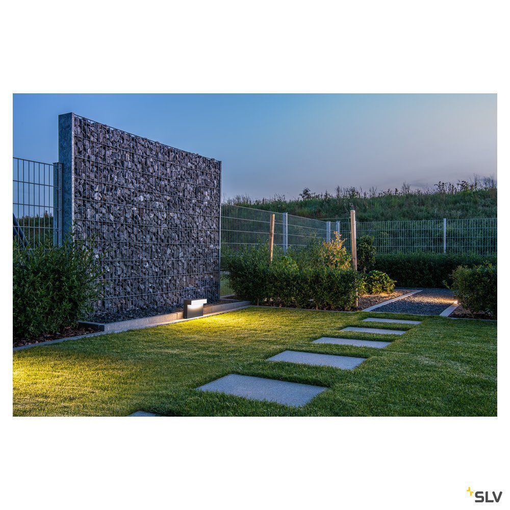 LED-Pollerleuchte 11,5W IP65 3000-4000K 810lm 1LED anth Alu Kst_opal