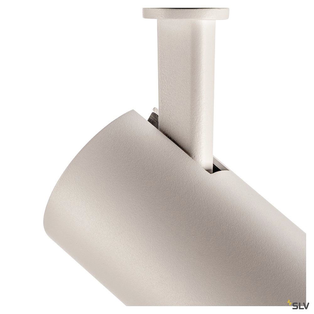 LED-Schienenstrahler 8W 3000K 1050lm Alu Konv ws mt 1LED IP20 RF:hochglänzend 3Ph