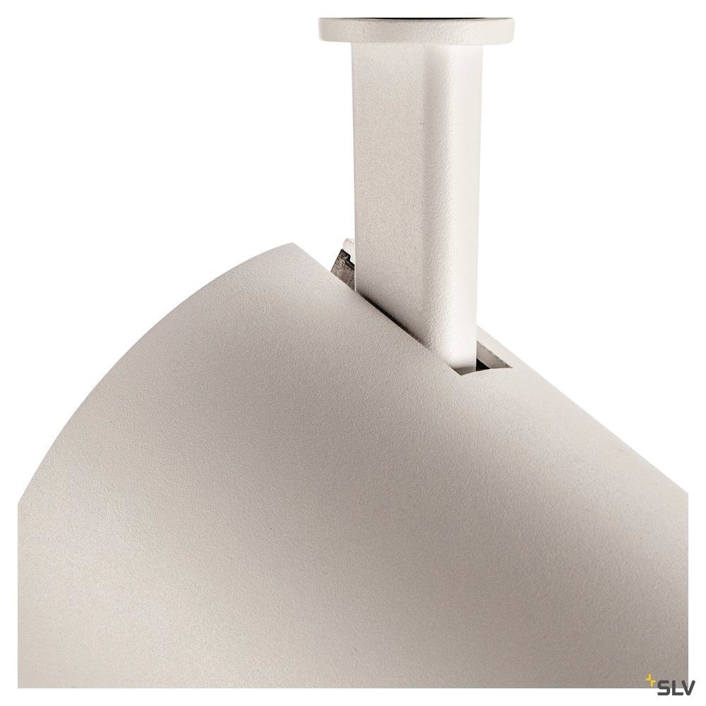 LED-Schienenstrahler 20W 2700K 2300lm Konv ws mt 1LED Alu IP20 RF:hochglänzend