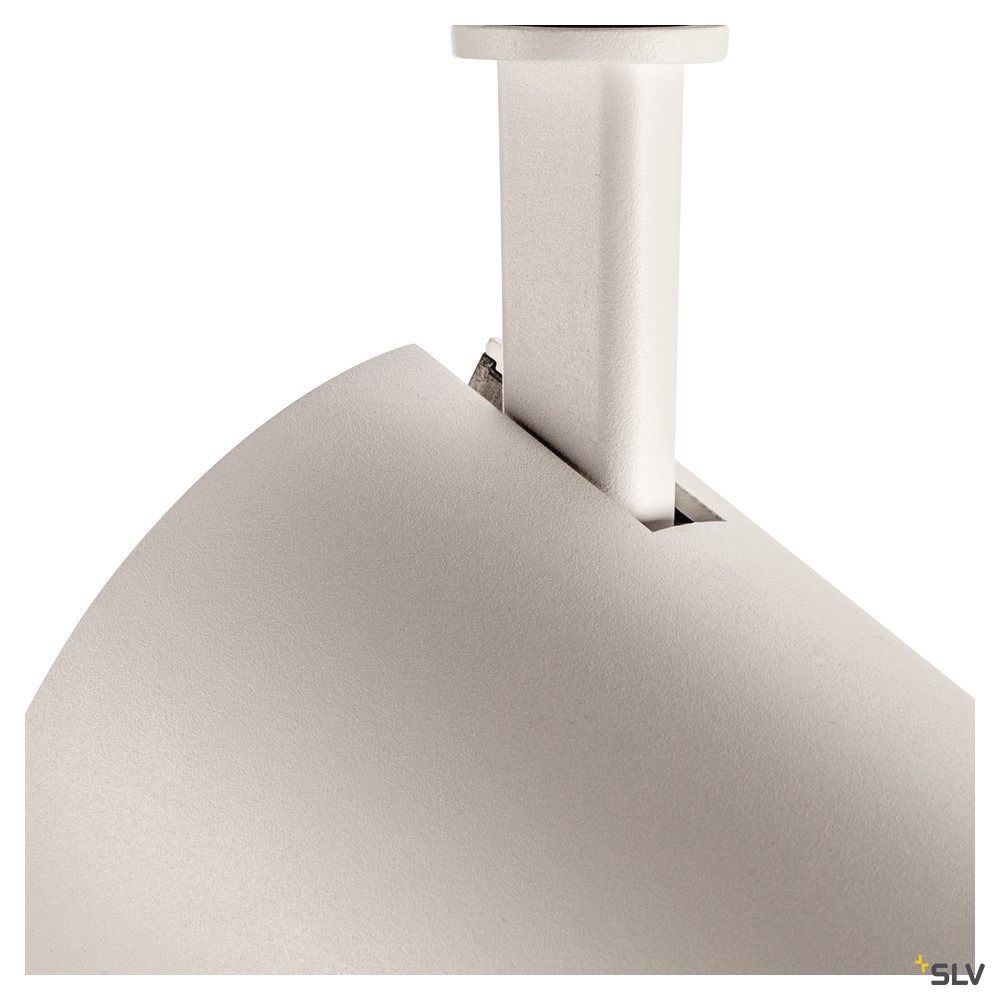 LED-Schienenstrahler 20W 2700K 2300lm Konv ws mt 1LED Alu IP20 RF:hochglänzend