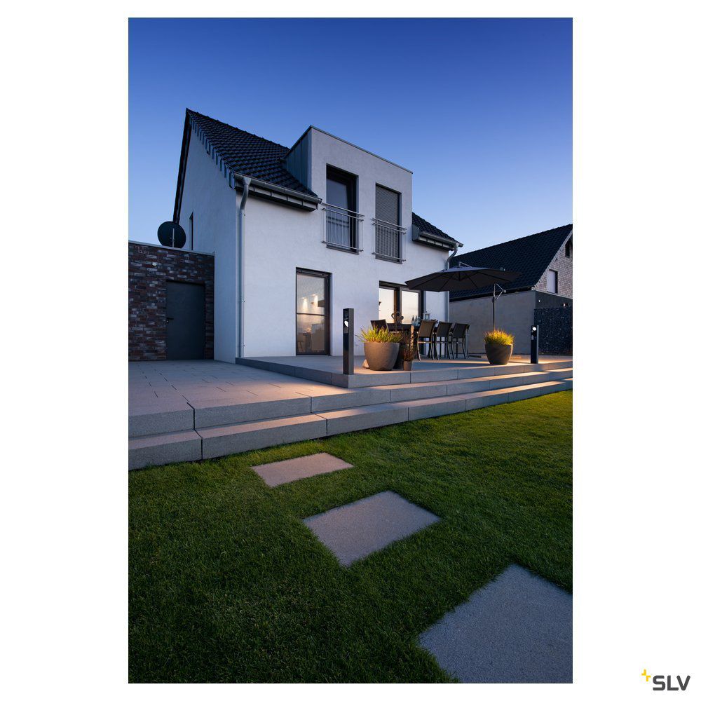 LED-Pollerleuchte 27W IP65 3000-4000K 2400lm 2LEDs anth Alu Kst_tr