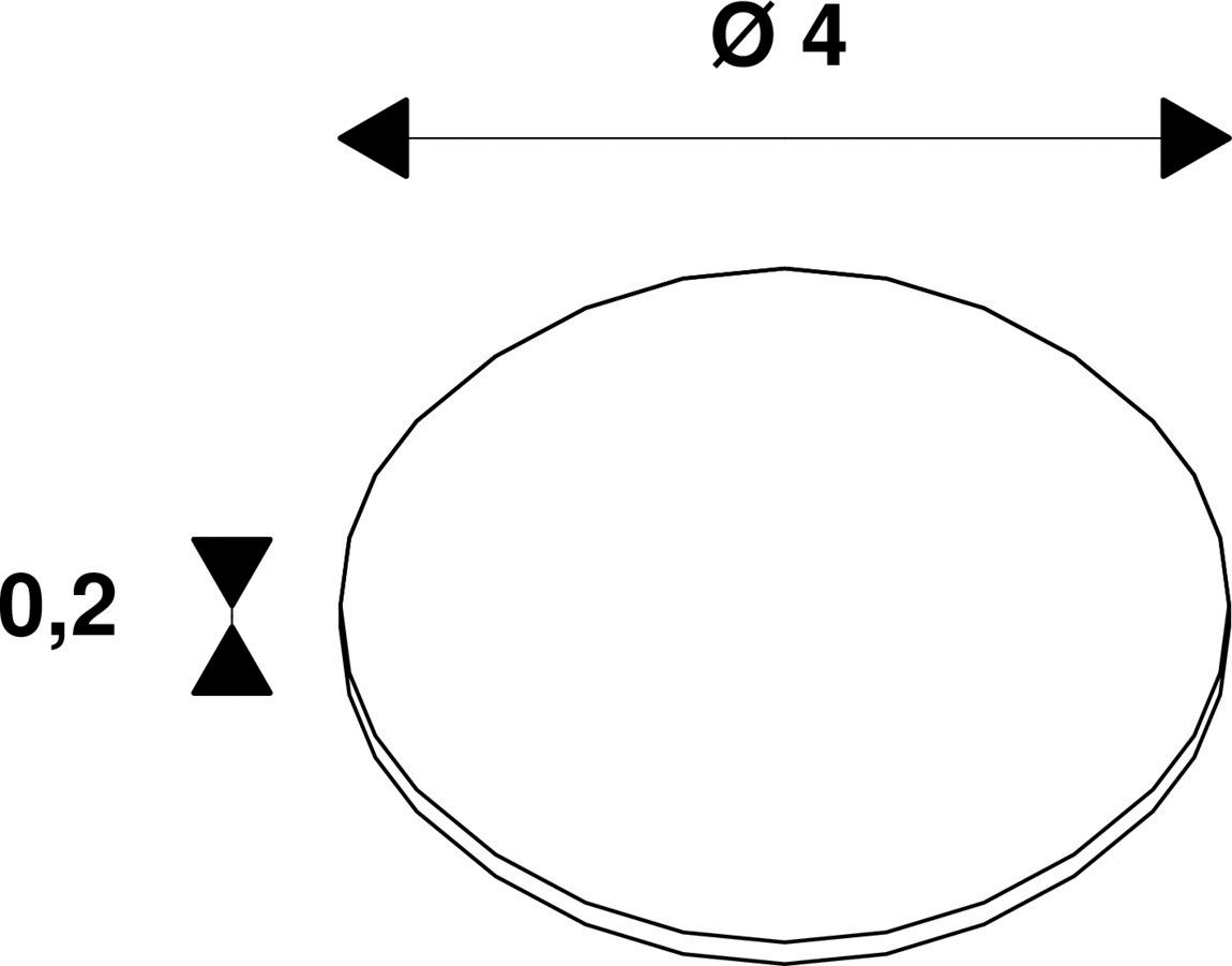Abblendung ws sym direkt Kst Ø40x2mm