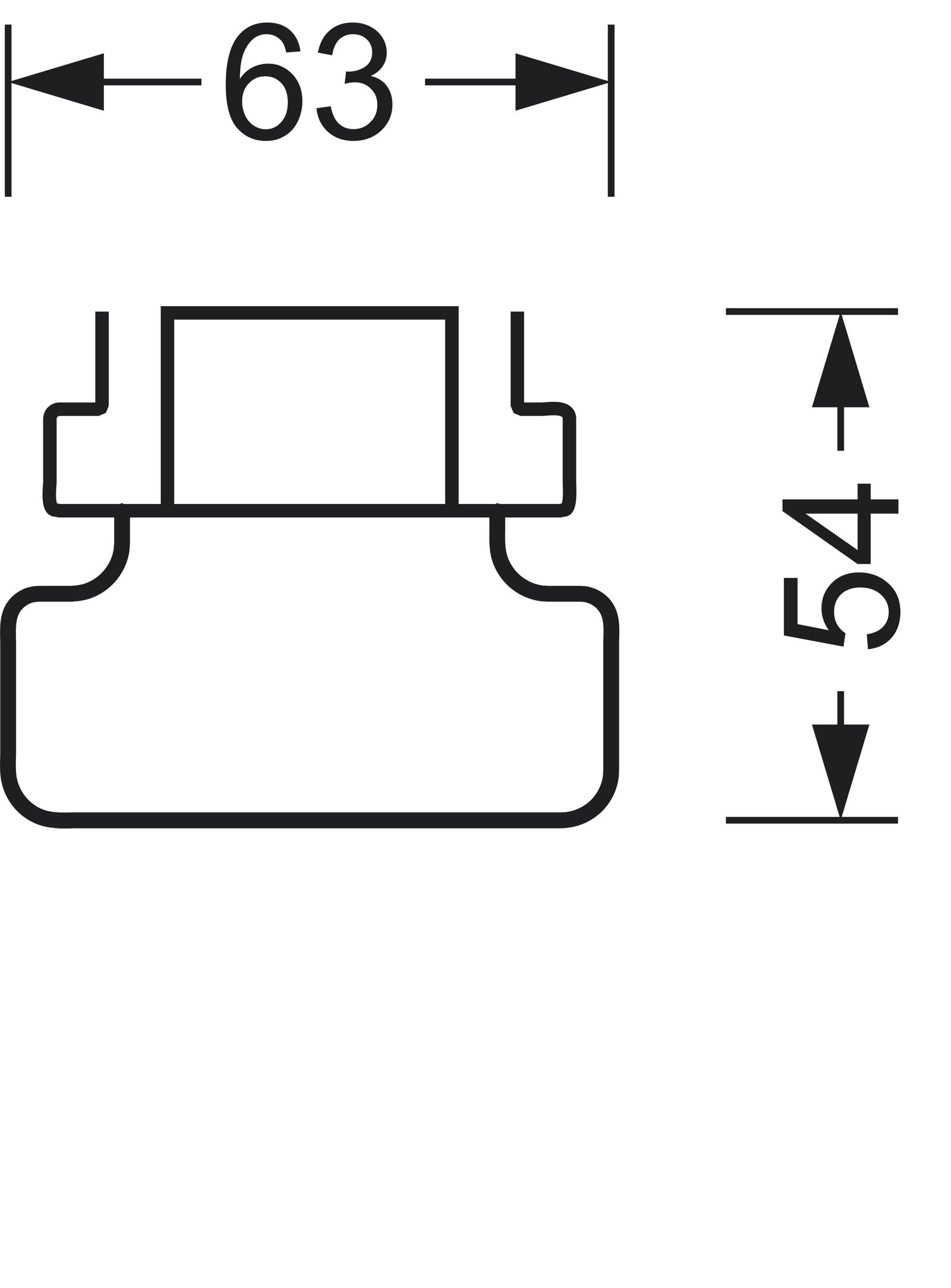 LED-Geräteträger 34W 3000K 5530lm 1LED Konv elektr.Trafo IP20 sw 63x1531x54mm
