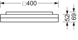 LED-Wandanbauleuchte turas-TUARO 23W ws 4000K 2854lm Konv Dimmung DALI IP40