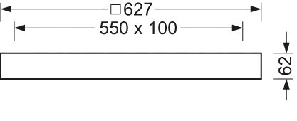 Aufbaurahmen ws Alu L627mm B627mm H62mm