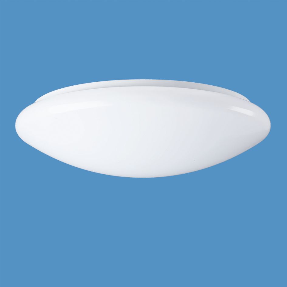 LED-Kunststoffleuchte START 24W 2050lm 3000-4000K ws Konv IP44 Ø360x100mm