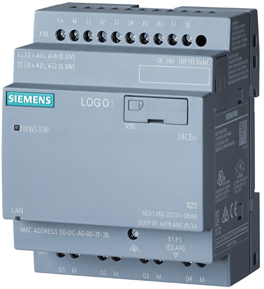 SPS-Steuerung LOGO! 85-265VUC 1RelAusg 8digiEing 4digiAusg