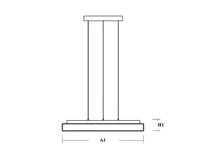 LED-Pendelleuchte 35W 3000K 3090lm Konv sym 1LED LED nicht austauschbar IP40