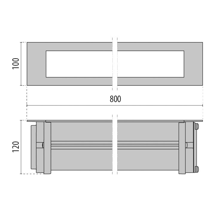 LED-Bodeneinbauleuchte 20,5W 4000K IP67 2215lm LED nicht austauschbar 24LEDs gr