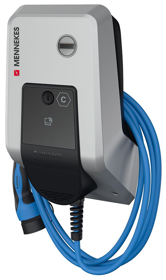 Wallbox 11kVA 3ph L7,5m 1f 11kW/Ladep IP54 259x475x220mm Wandmont Kst IK10