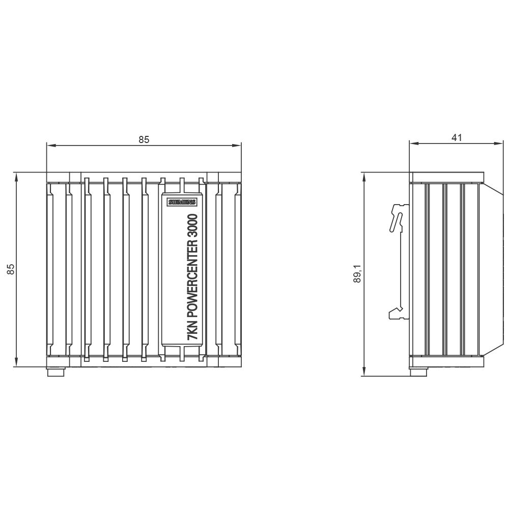 Datenschnittstelle SENTRON 5TE Modbus Eth m.LED-Anz