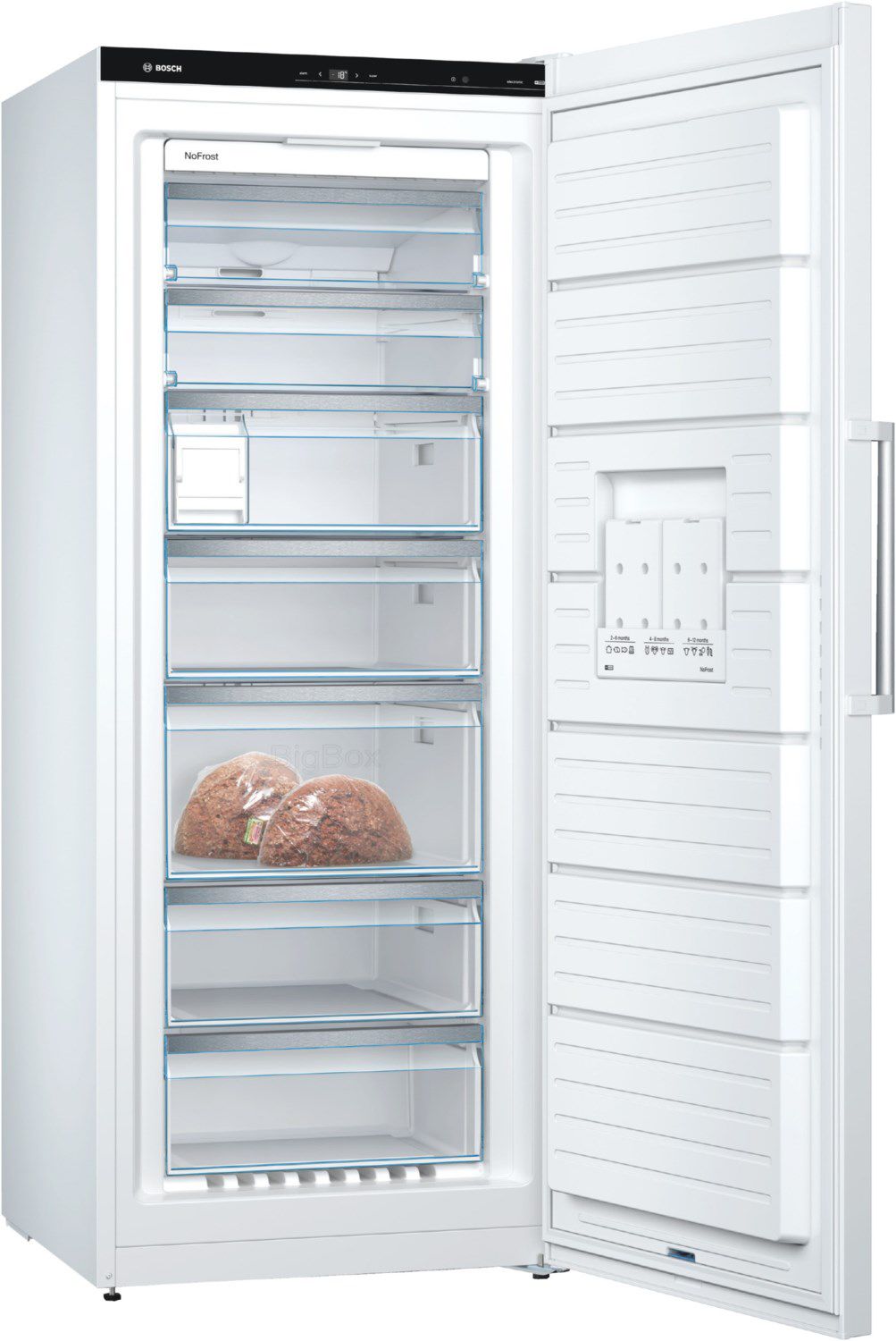 Gefrierschrank 328l C 170kwh 38dB ws NoFrost 5Korb B700xH1760mm Warnsignal: