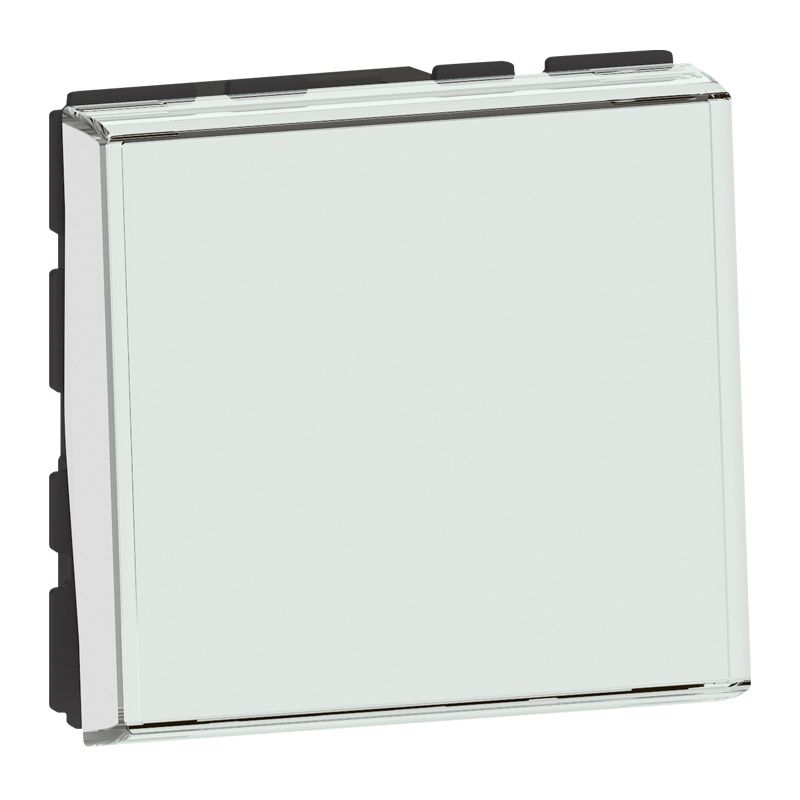 Wipptaster-Modul uws 1W U Mosaic IP31 UP Buchstab glz ultraweiß