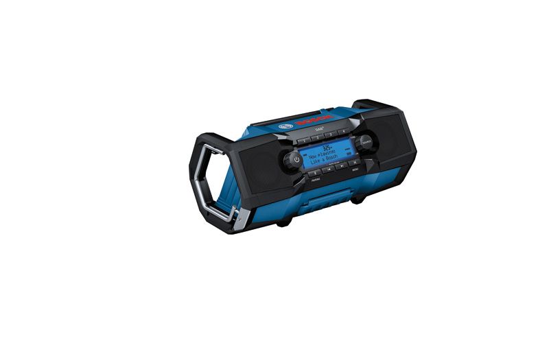Baustellenradio bl/sw RDS digi 8speich UKW-Empfänger