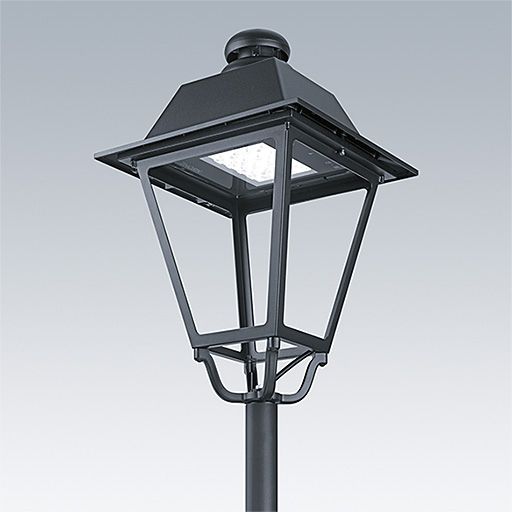 LED-Aufsatzleuchte 27,5W 60mm 2700K Alu 2425lm sw EVG Gl_tr IP66 II