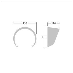 Abblendung sw CONTRAST Kst Ø356x310mm