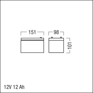 Akku Block 12V Blei 12000mAh 2zell