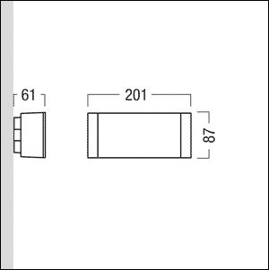 LED-Sicherheitsleuchte 3,9W 18lm IP54 Wandanb 1LED 16m eins auto.Selbstt