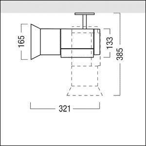 LED-Schienenstrahler 31W ARCOS 3000K Alu 1100lm Konv Dimmung DALI 1LED IP20 anth