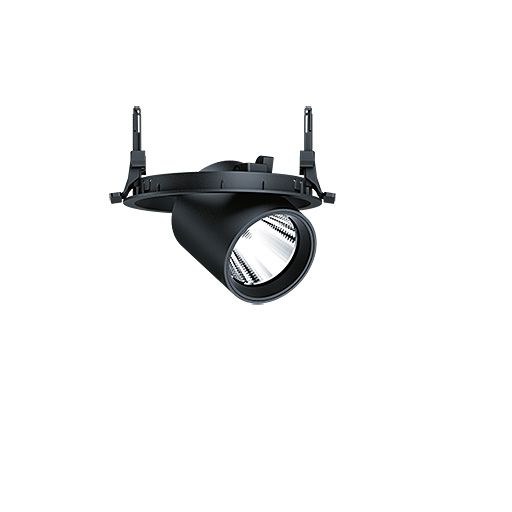 LED-Einbaustrahler 20W VIVO II 4000K Alu 2100lm Konv 1LED IP20 sw mt Ø/EB130mm
