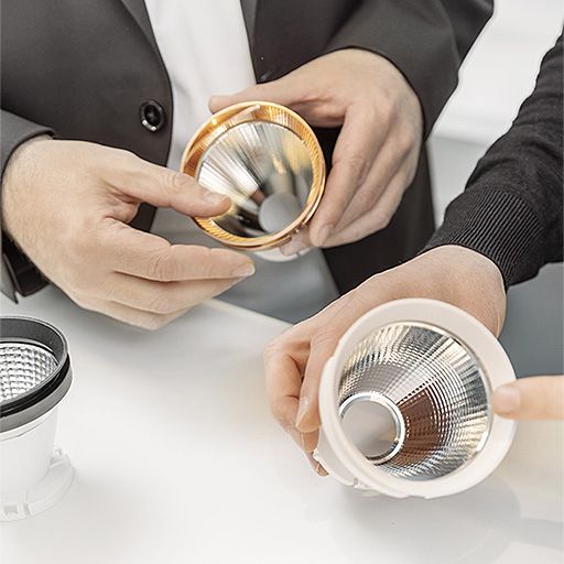 LED-Einbaustrahler 30W VIVO II 3000K Alu 2600lm Konv 1LED IP20 ws mt Ø/EB150mm