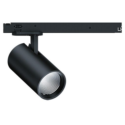LED-Schienenstrahler 43W VIVO II 3000K 4000lm Konv 1LED Alu IP20 sw mt 3Ph
