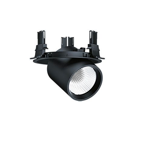 LED-Einbaustrahler 30W VIVO II 2500K Alu 2200lm Konv 1LED IP20 sw mt Ø/EB150mm