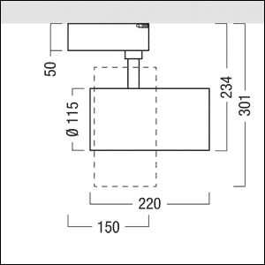 LED-Schienenstrahler 41W VIVO II 4000K 4400lm Konv Dimmung DALI 1LED Alu IP20