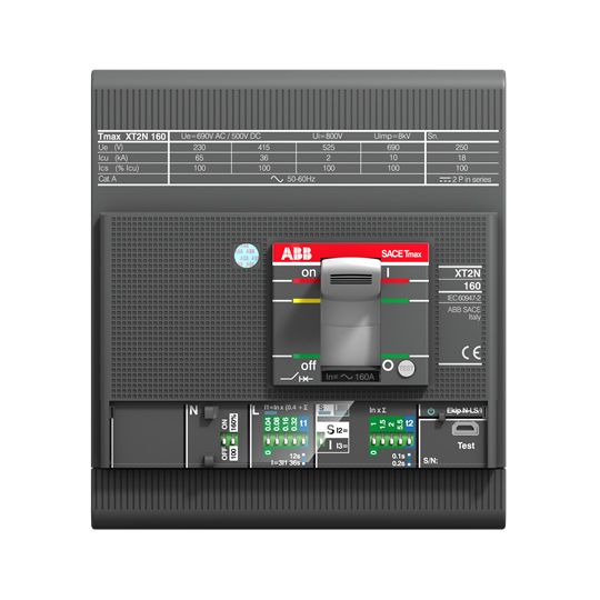 Leistungsschalter 125A 4p 10A/In IP20 m.UnterSpgsausl Festeinbau Bolzen