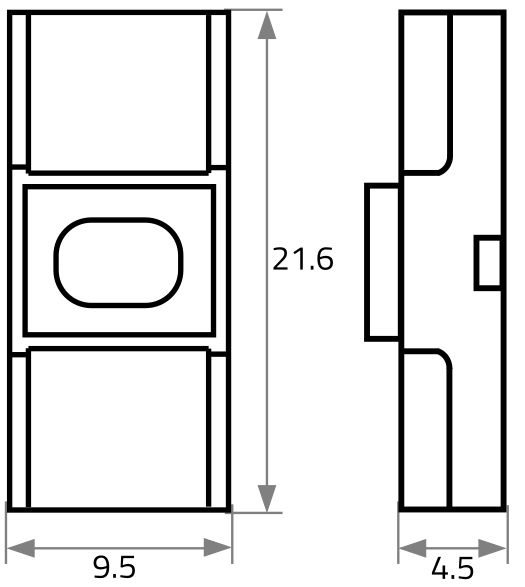 Direktverbinder VARDAflex tra 21,6mm transp