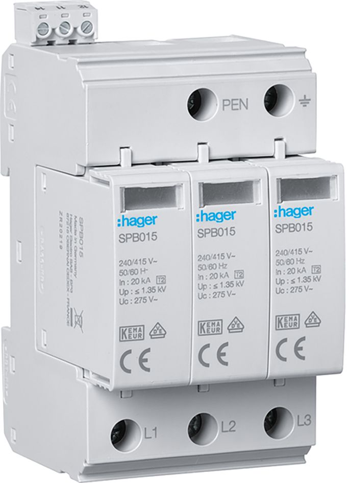 Überspannungsableiter TNNetzform-/TN-S/TT Netzform-TN/TN-C-S/TN-S/TT 240VAC 1,35kV