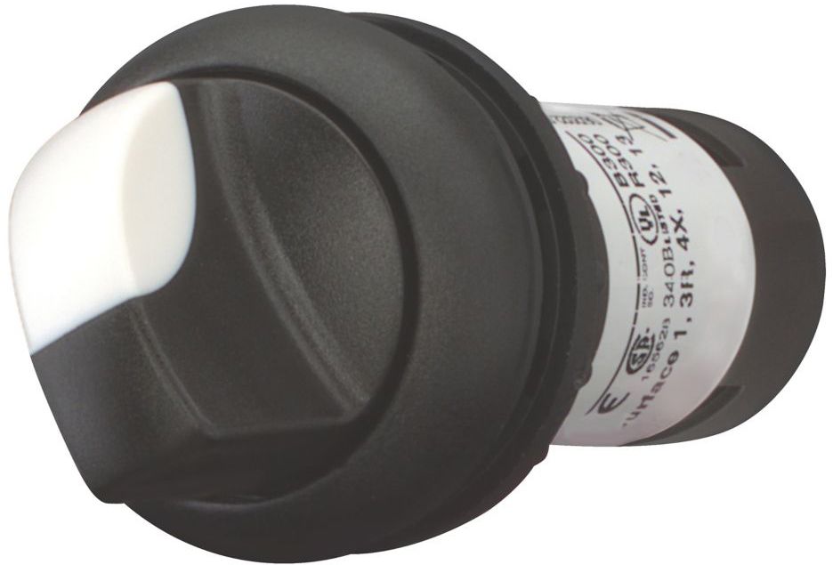 Drucktaster 2f sw rnd Ø22,5mm 1S 1Ö IP65 fl Tastend