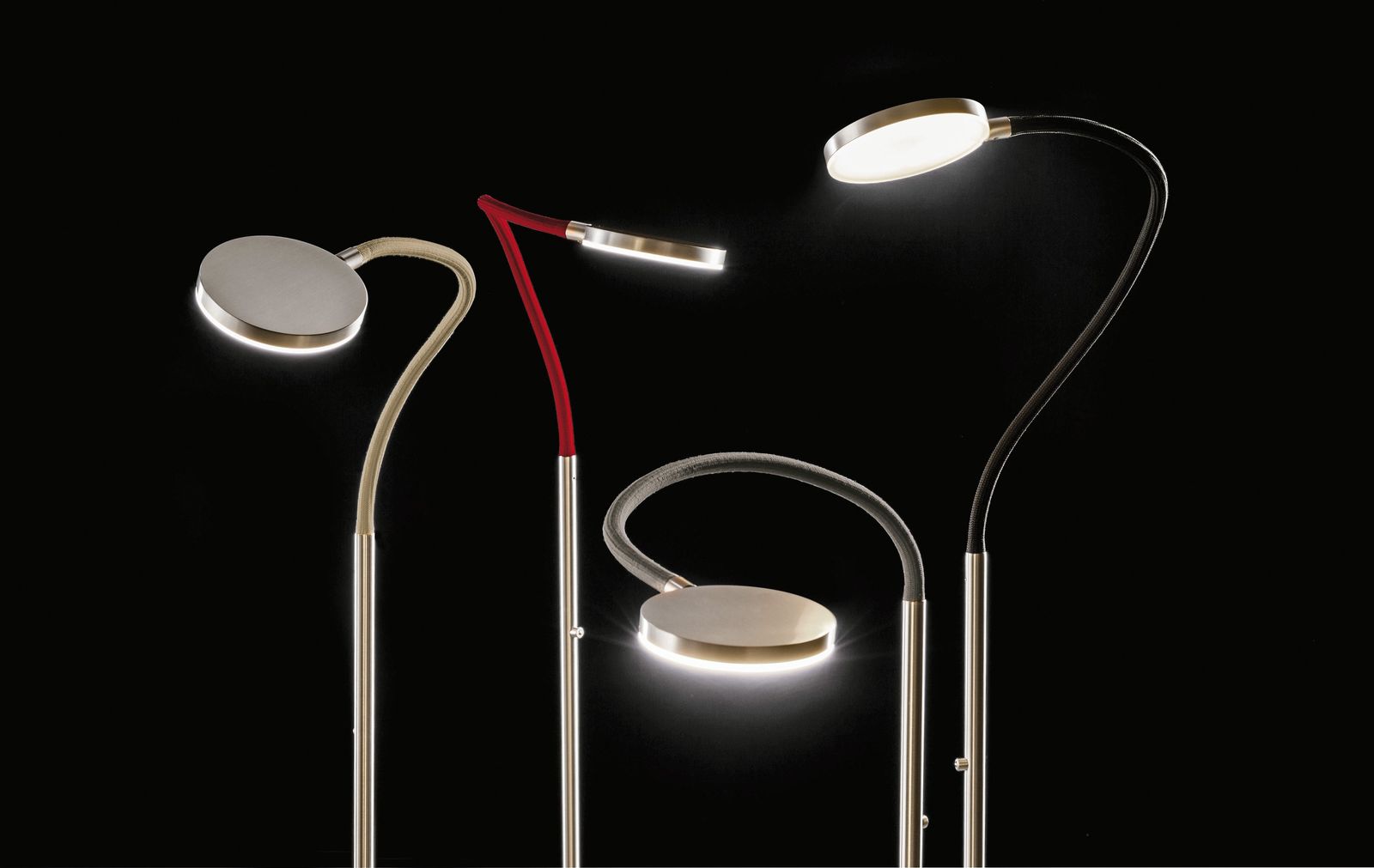 LED-Stehleuchte 19W FLEX 2700K 2200lm Konv 1LED elektr.Trafo direkt m.Schalter