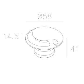 LED-Bodeneinbauleuchte Pixel 3,4W 3000K 10lm LED nicht austauschbar 1LED 24V