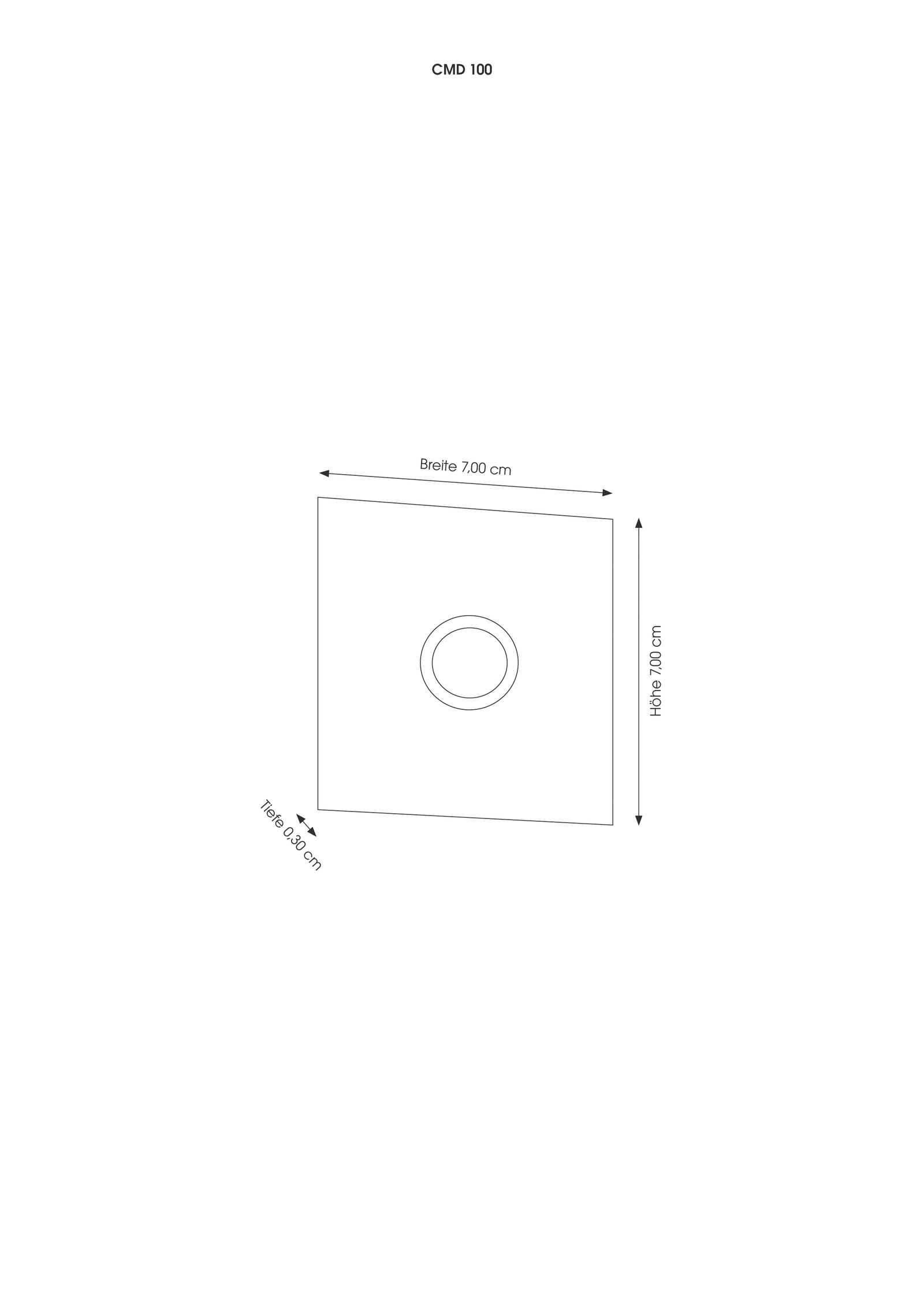 Klingeltaster VA anth AP rechteck