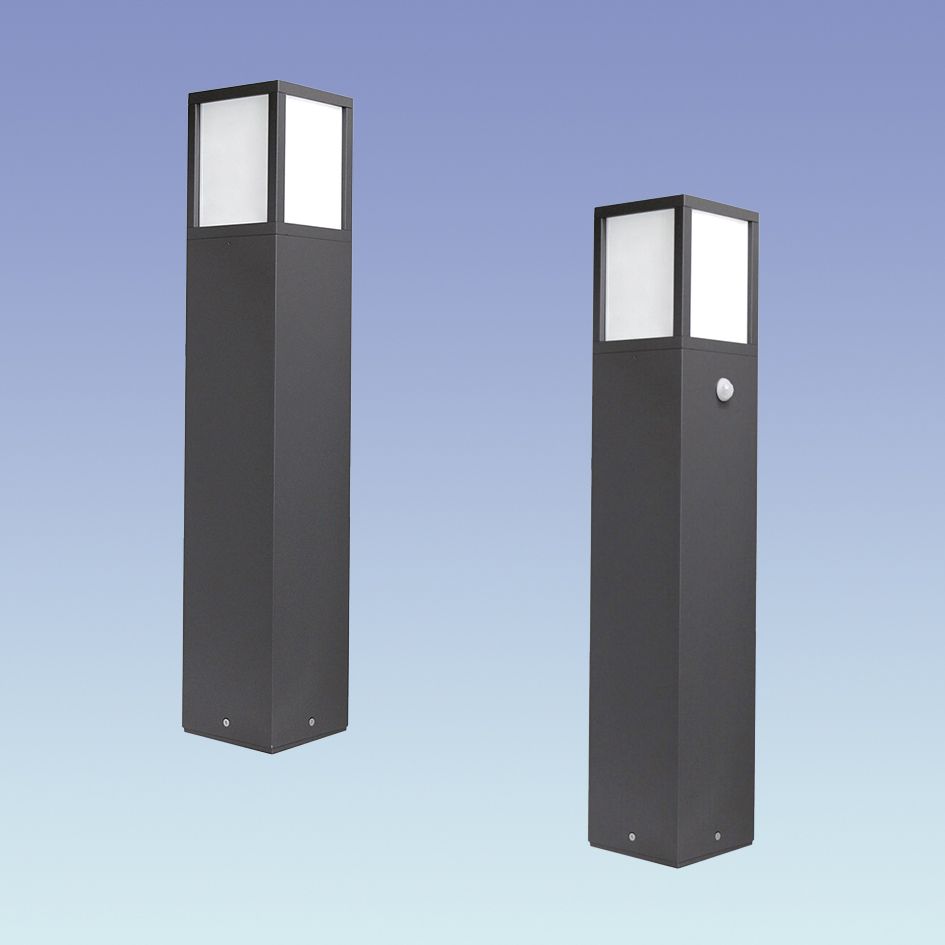 Pollerleuchte 15W E27 anth Alu Gl_opal HV IP54