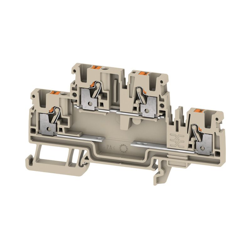 Bauelement-Reihenklemme 0,5-2,5qmm bg 2Etagen APL_erf. Federzugans