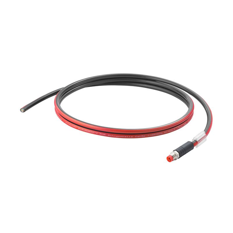 Patchkabel Cat5E SF/UTP IP67 5m sw M8 fr.Ende Geeignet für Schleppketten 22qmm