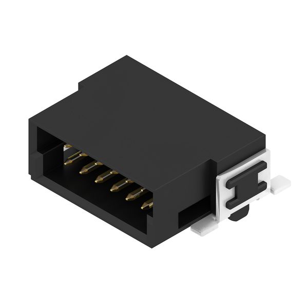 Platinenstecker Stift 12p sw 1re 1,27mm Ni SMD frei