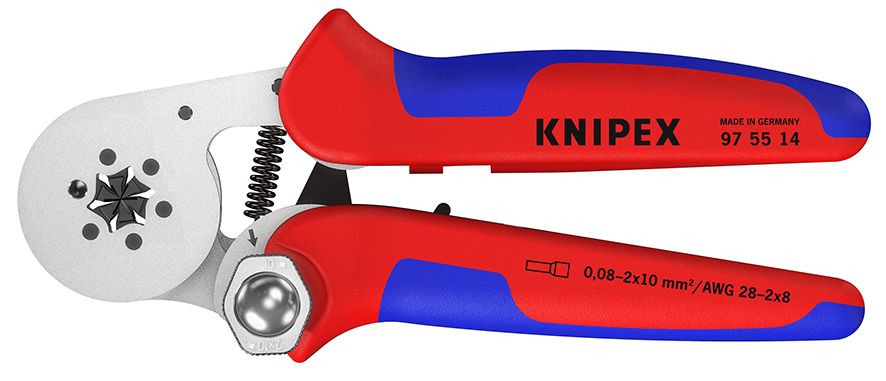 Crimpzange mech 180mm versch.Eins 0,08-10qmm AWG28-8