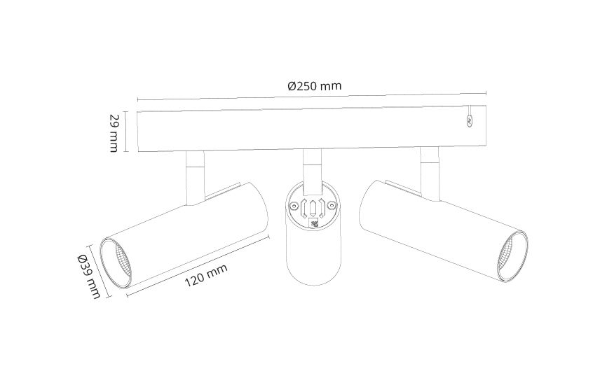 Entblendring ws TUBE MICRO mt Alu Ø39mm