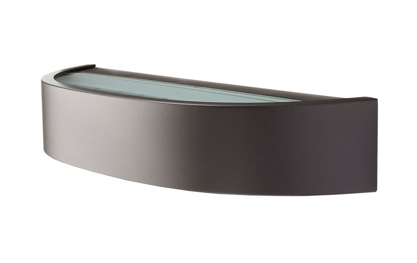 LED-Up/Down Leuchte CURVE 10W 2700K Konv 560lm graphit IP65 103x320x60mm