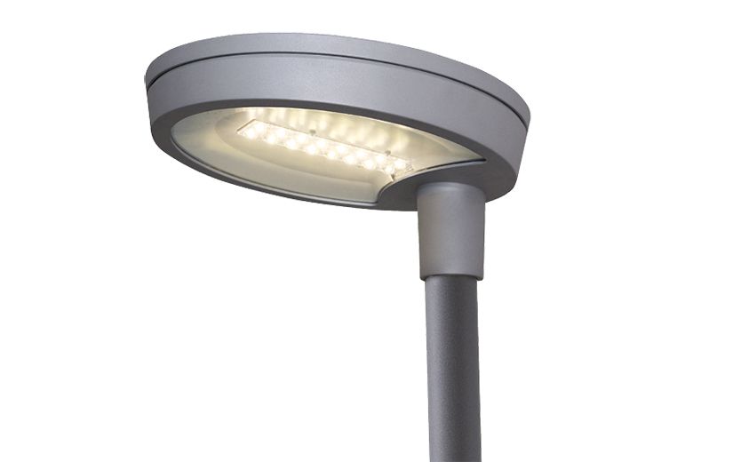 LED-Aufsatzleuchte 43W CIRCLED 60mm gr 3000K 5230lm elektr.Trafo Alu Gl_tr IP66
