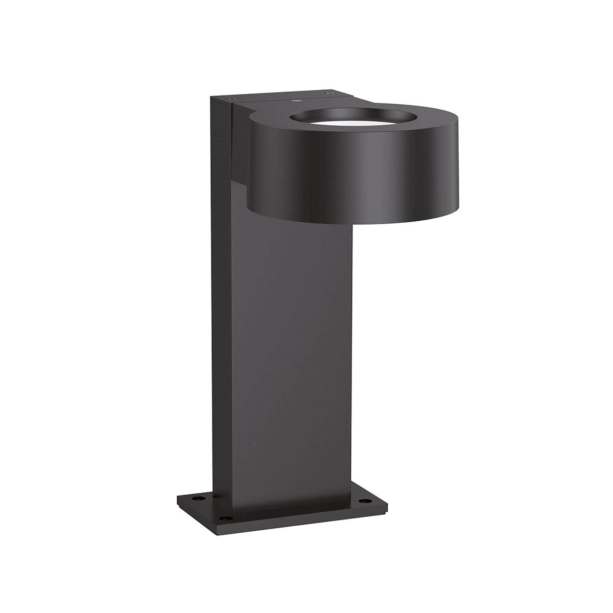 LED-Pollerleuchte 8W JARDO IP65 3000K sw 640lm 1LED Alu Kst_opal