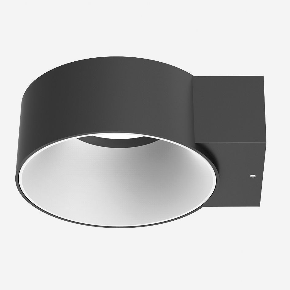 LED-Wandanbauleuchte JARDO 8W 3000K Konv 640lm sw IP65 Ø140x59mm