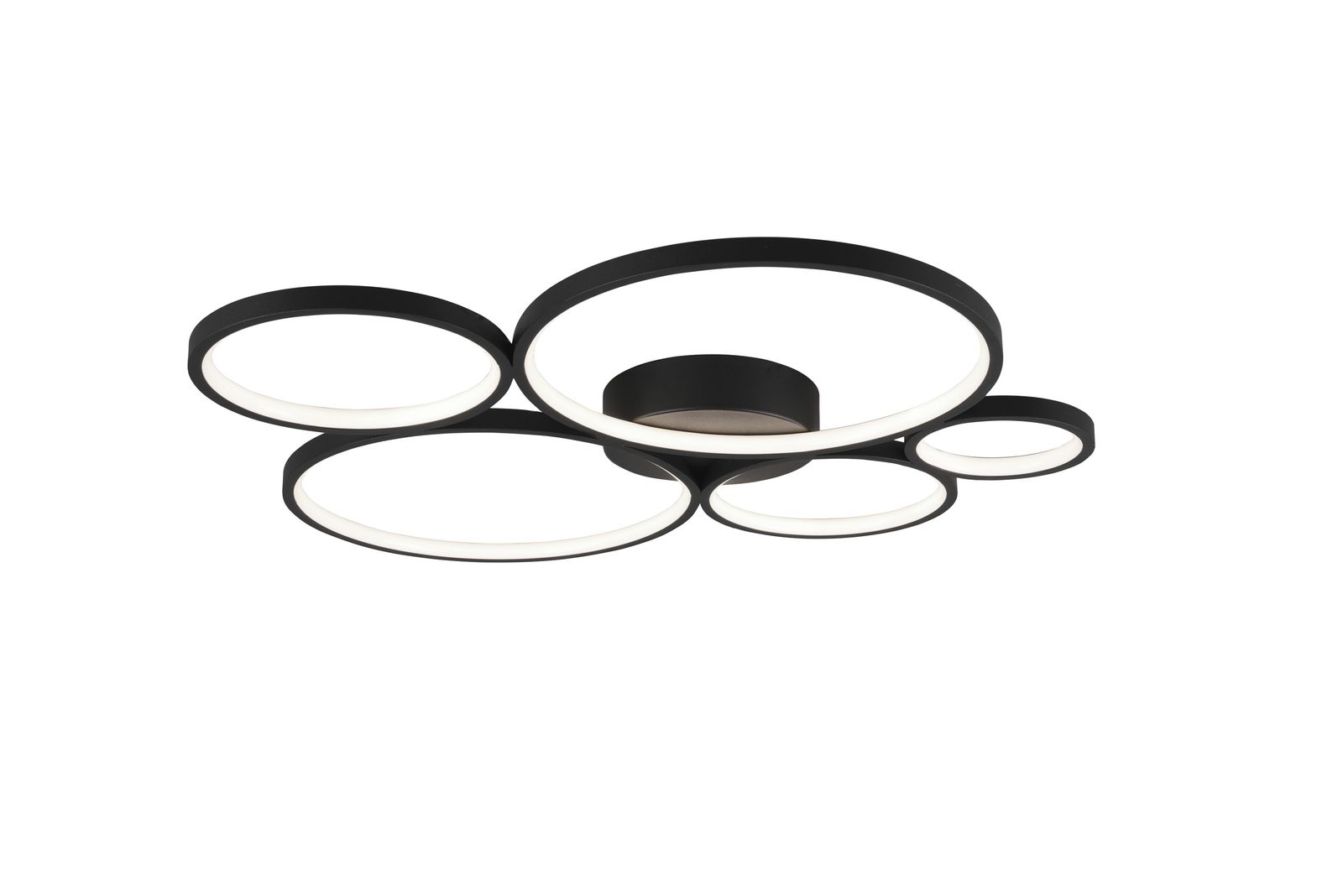 LED-Deckenanbauleuchte RONDO 49W 3000K 5800lm sw Konv IP20 530x590x55mm